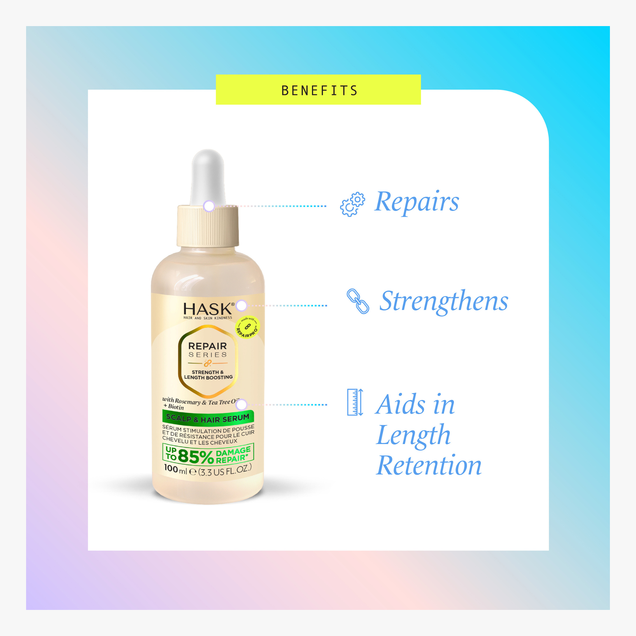 Hask Repair Series Scalp & Hair Serum 100ml