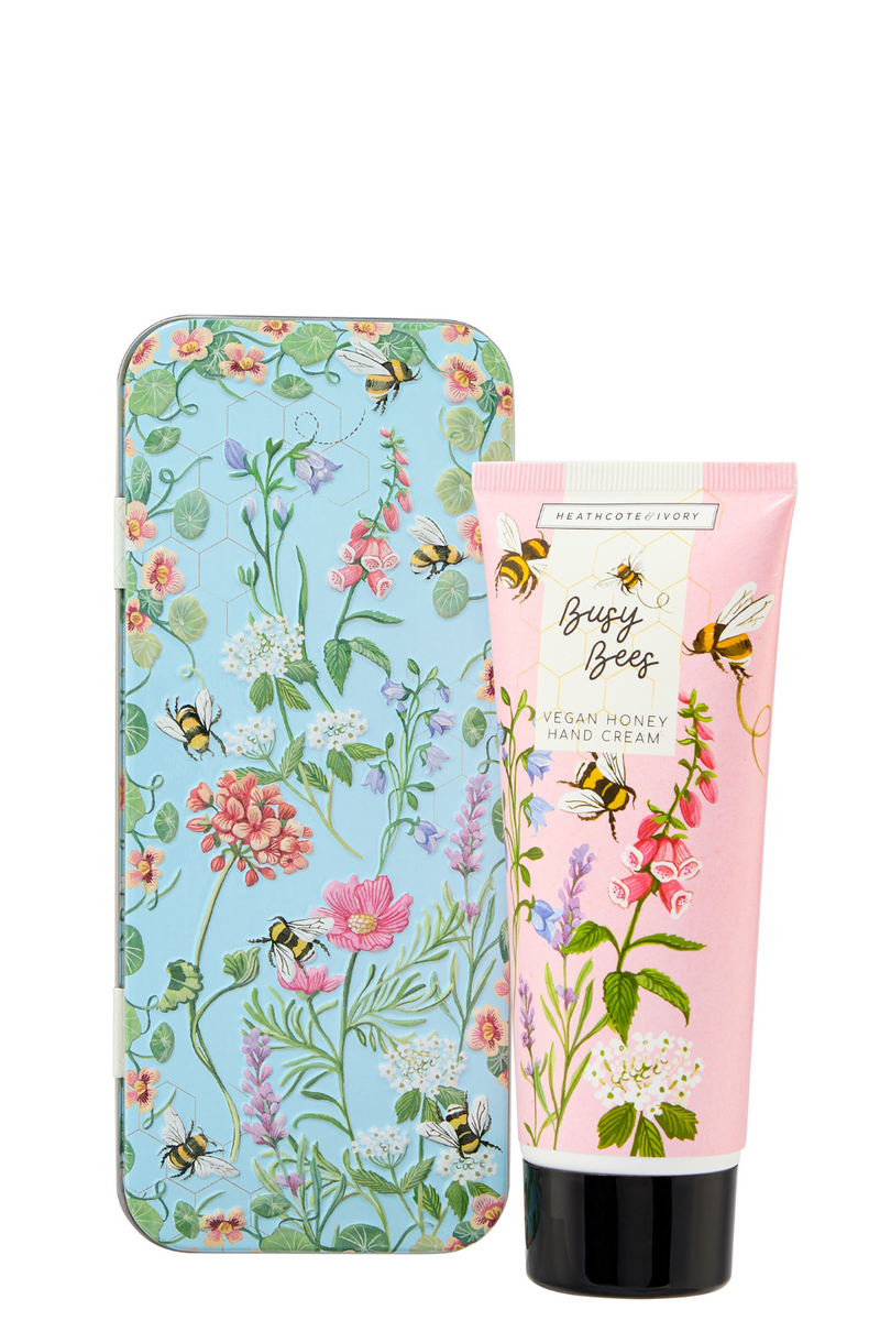 Heathcote And Ivory Busy Bees Hand Cream In Tin 100ml Beauty Garage Nz