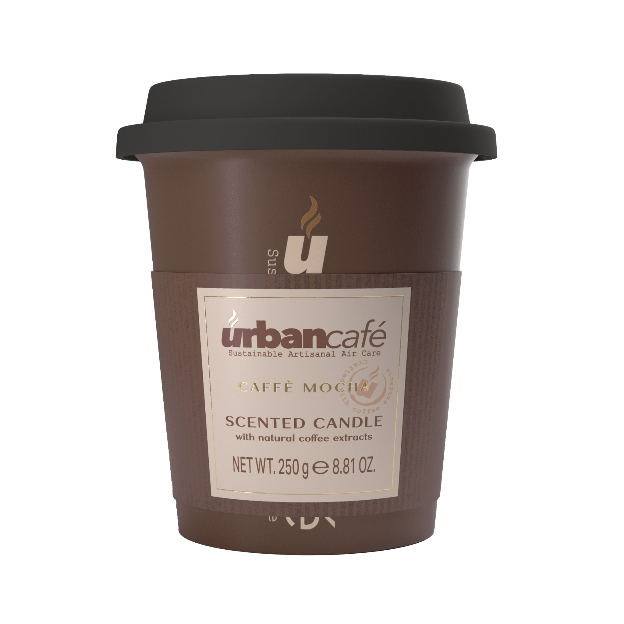 Urban Café Candle 250g & Coffee Mug Café Mocha