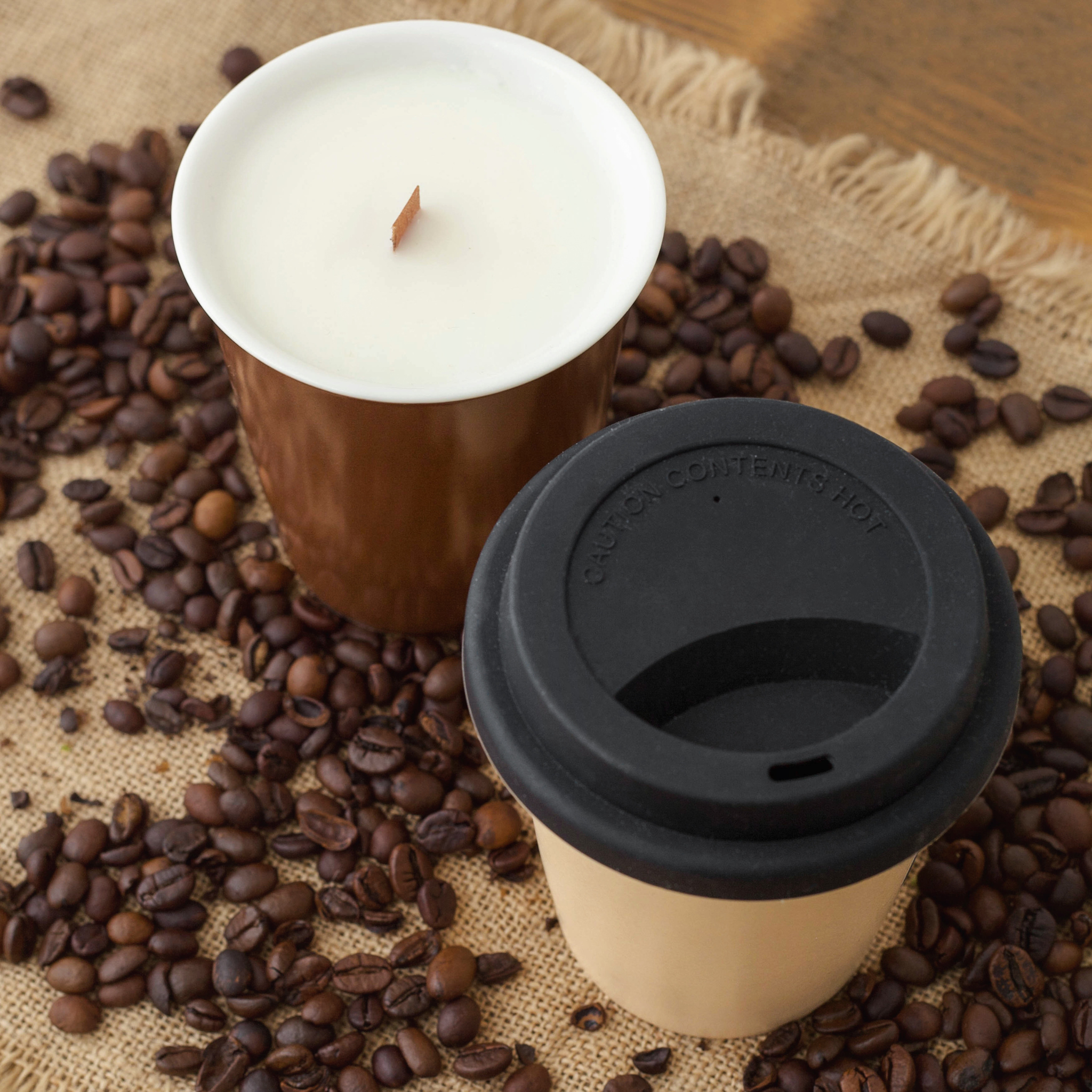 Urban Café Candle 250g & Coffee Mug Café Mocha