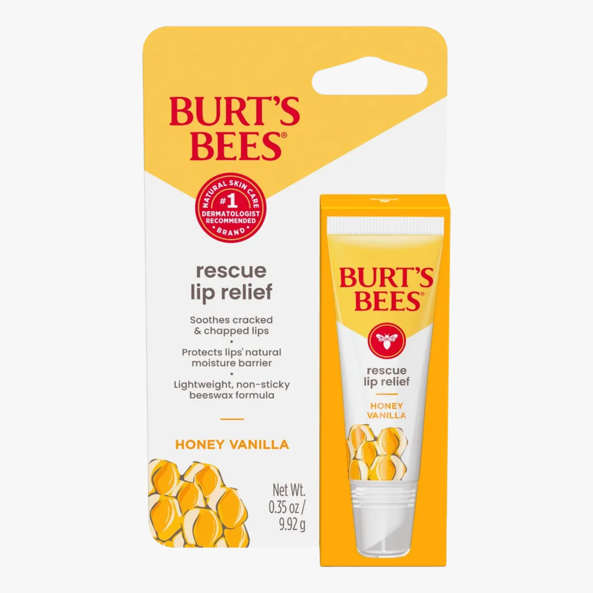 Burt's Bees Rescue Lip Relief Honey Vanilla 9.92g