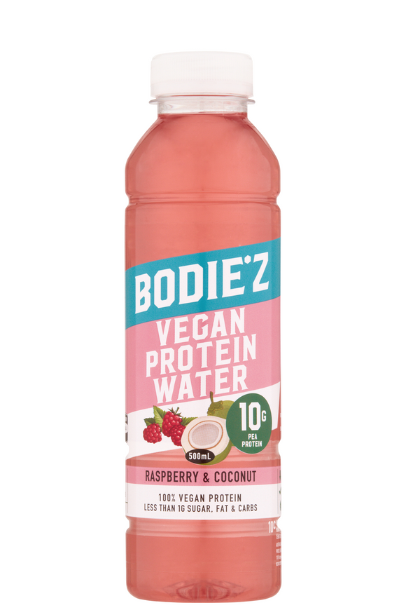 Bodie'z Vegan Protein Water (10g) 500ml (2 Flavours) - Individual or Bulk Options