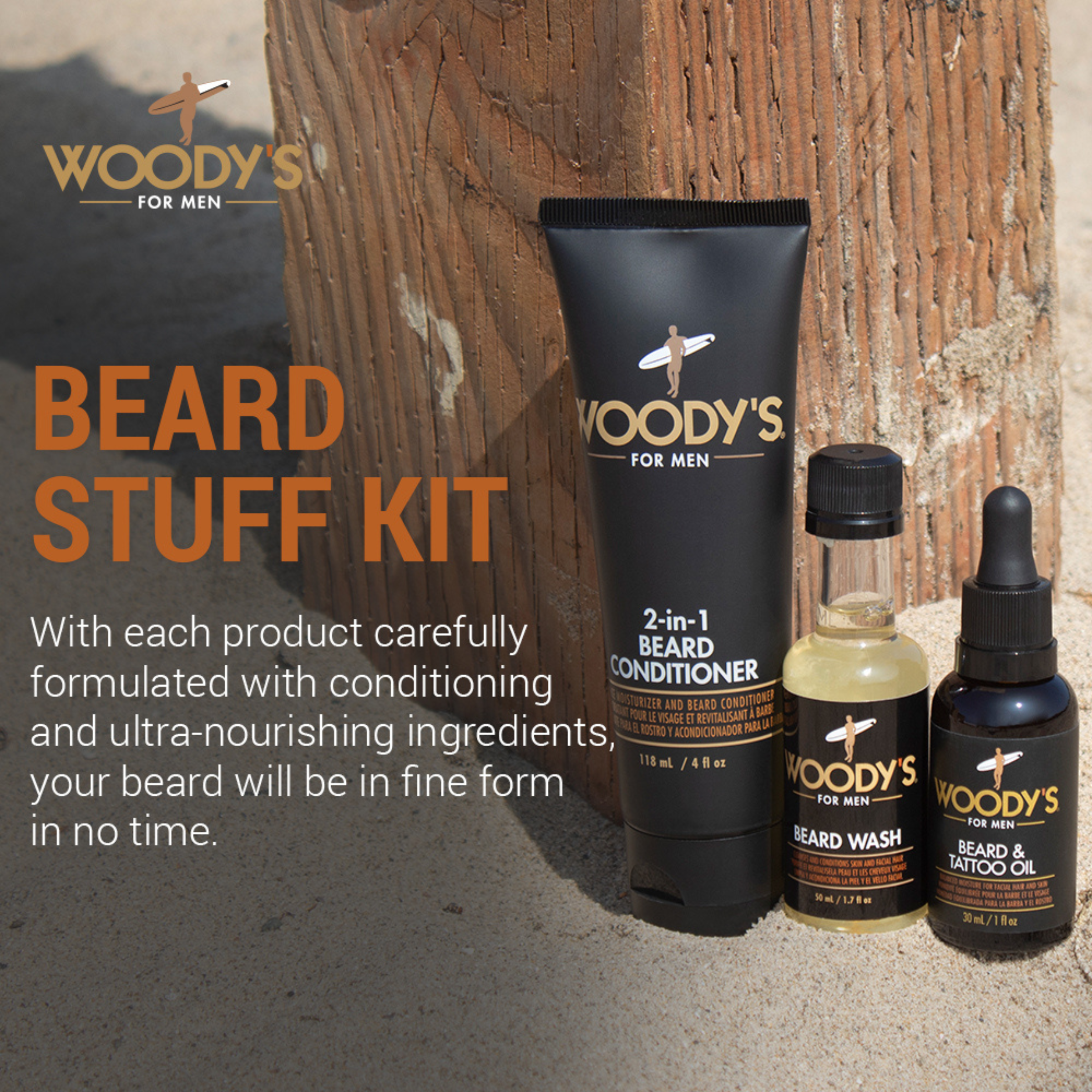 Woody's Beard Stuff Kit