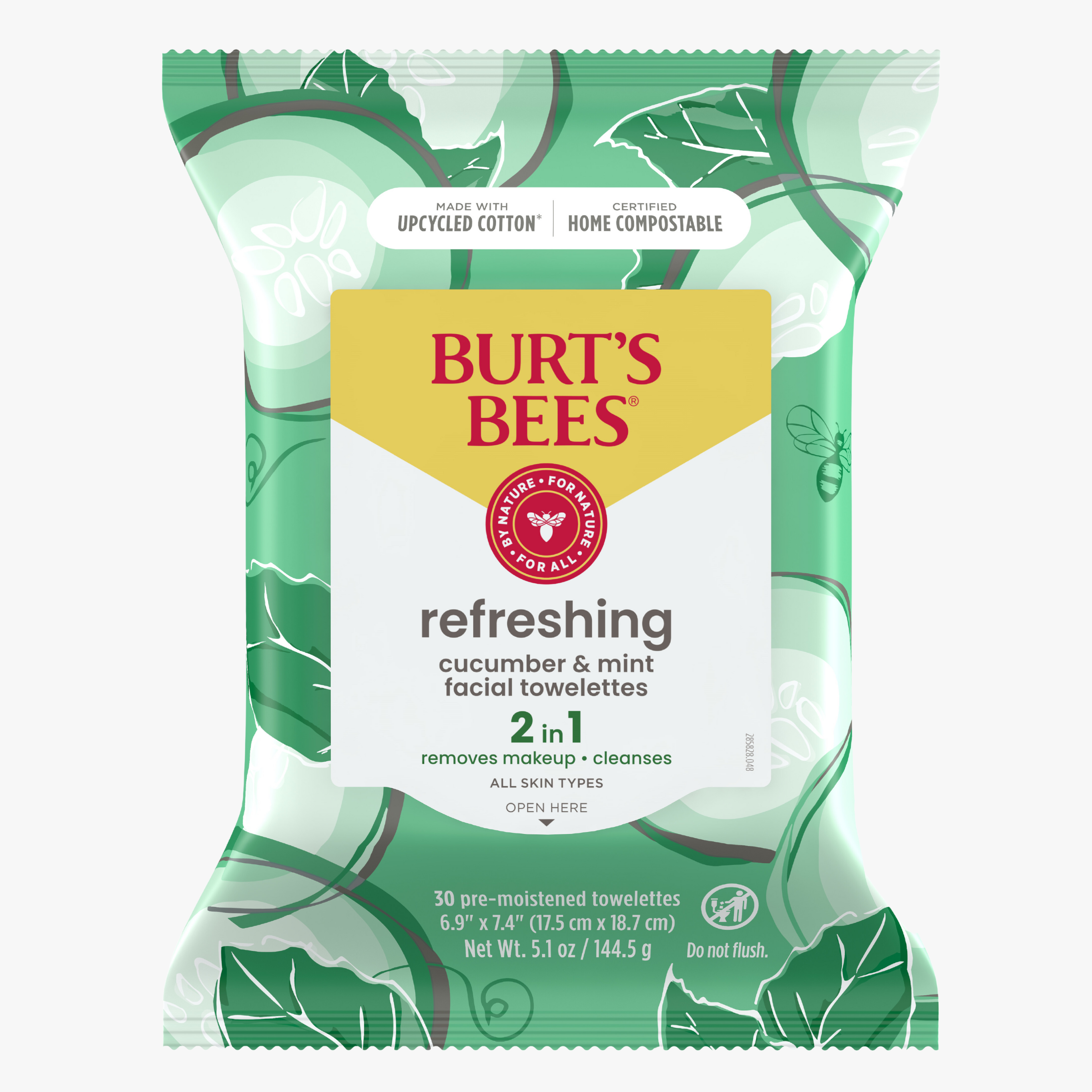 Burt's Bees Cucumber & Sage Facial Cleansing Towelettes