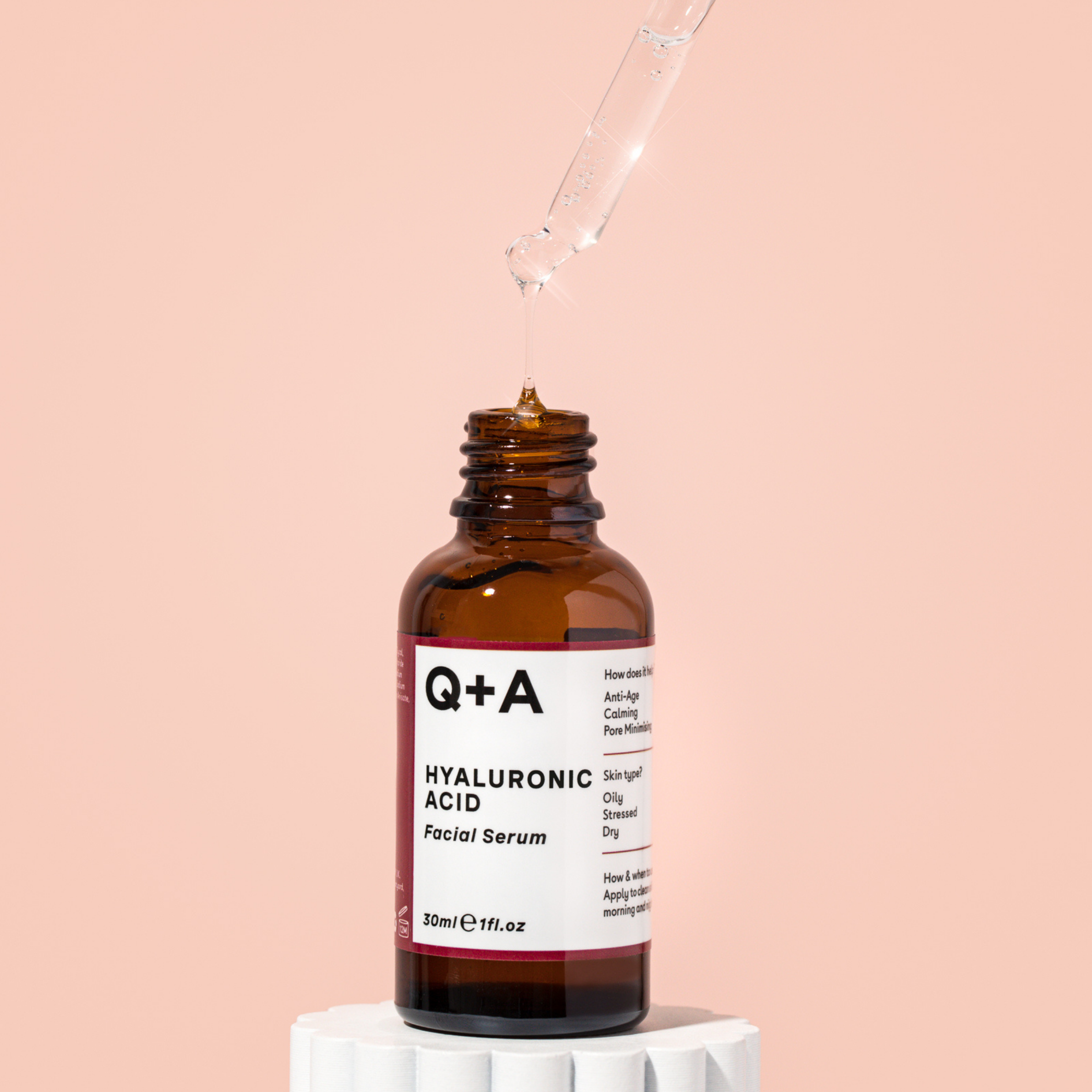 Q+A Hyaluronic Acid Facial Serum 30ml