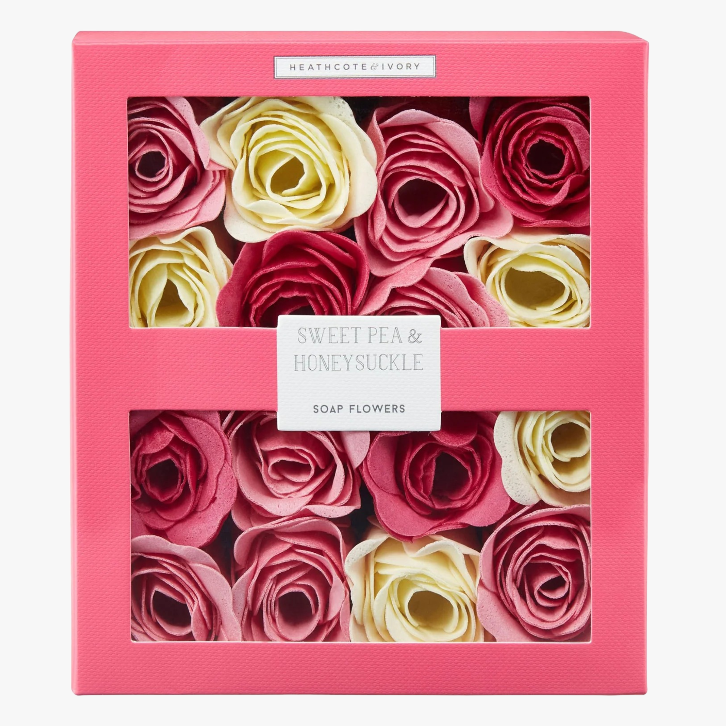 Heathcote & Ivory Sweet Pea & Honeysuckle Soap Flowers 96g