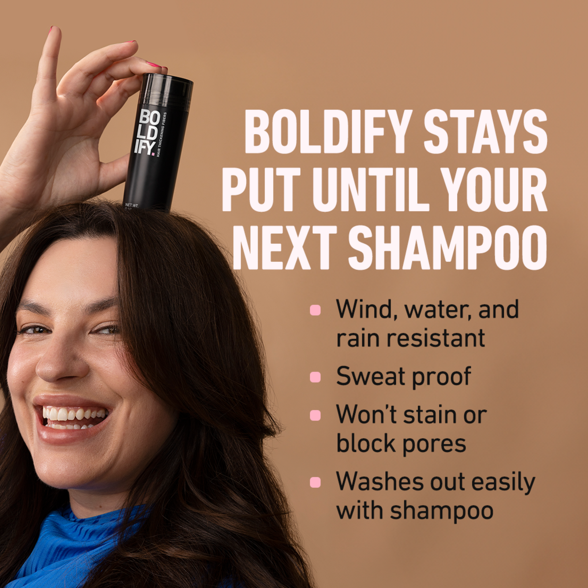 Boldify Hair Fibres Black 28g