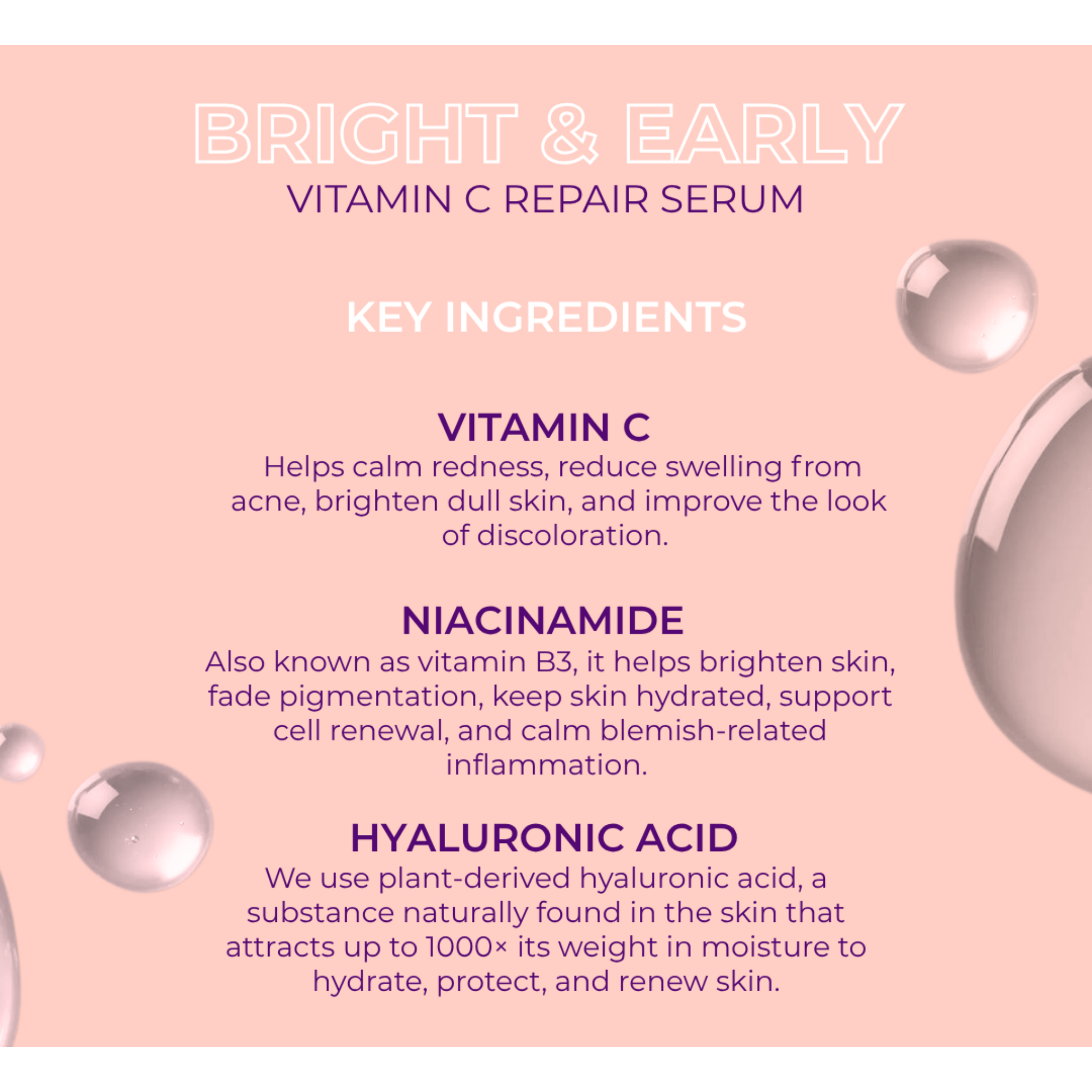 Evre Bright & Early Vitamin C Repair Serum 30ml