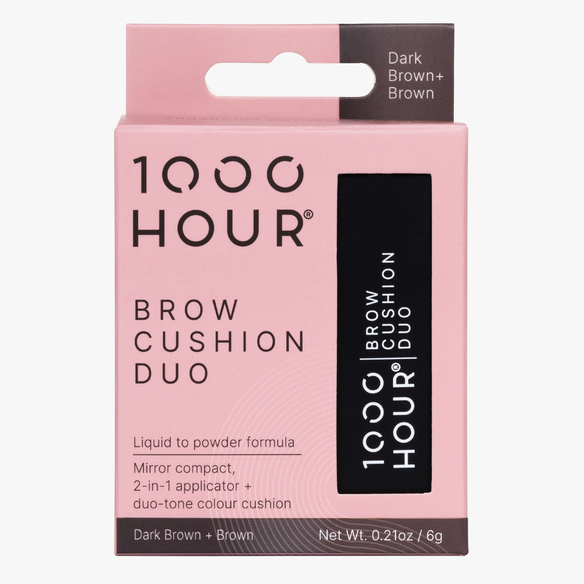 1000 Hour Brow Cushion Duo Dark Brown/Brown 6g