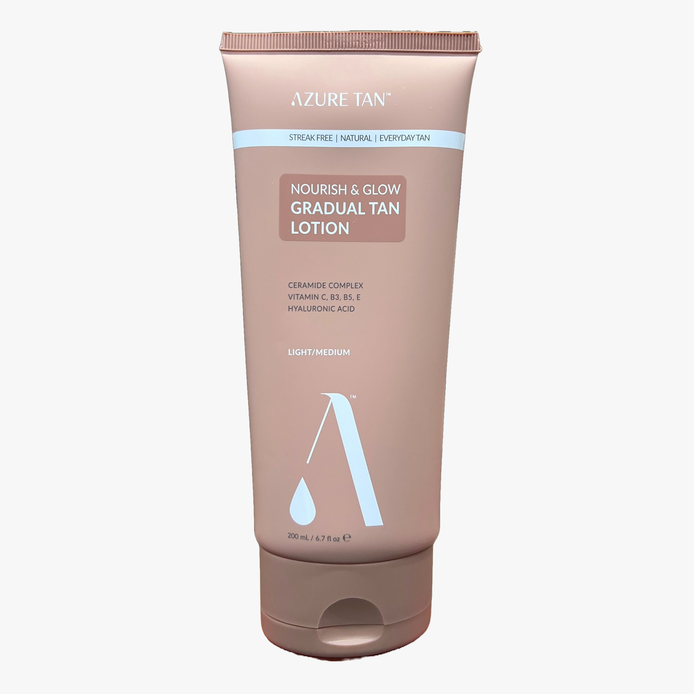 Azure Tan Nourish & Glow Gradual Tan Lotion Light Medium 200ml