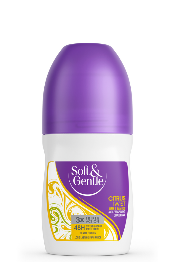 Soft & Gentle 48hr Antiperspirant Roll On 50ml (Various Scents Avaliable)