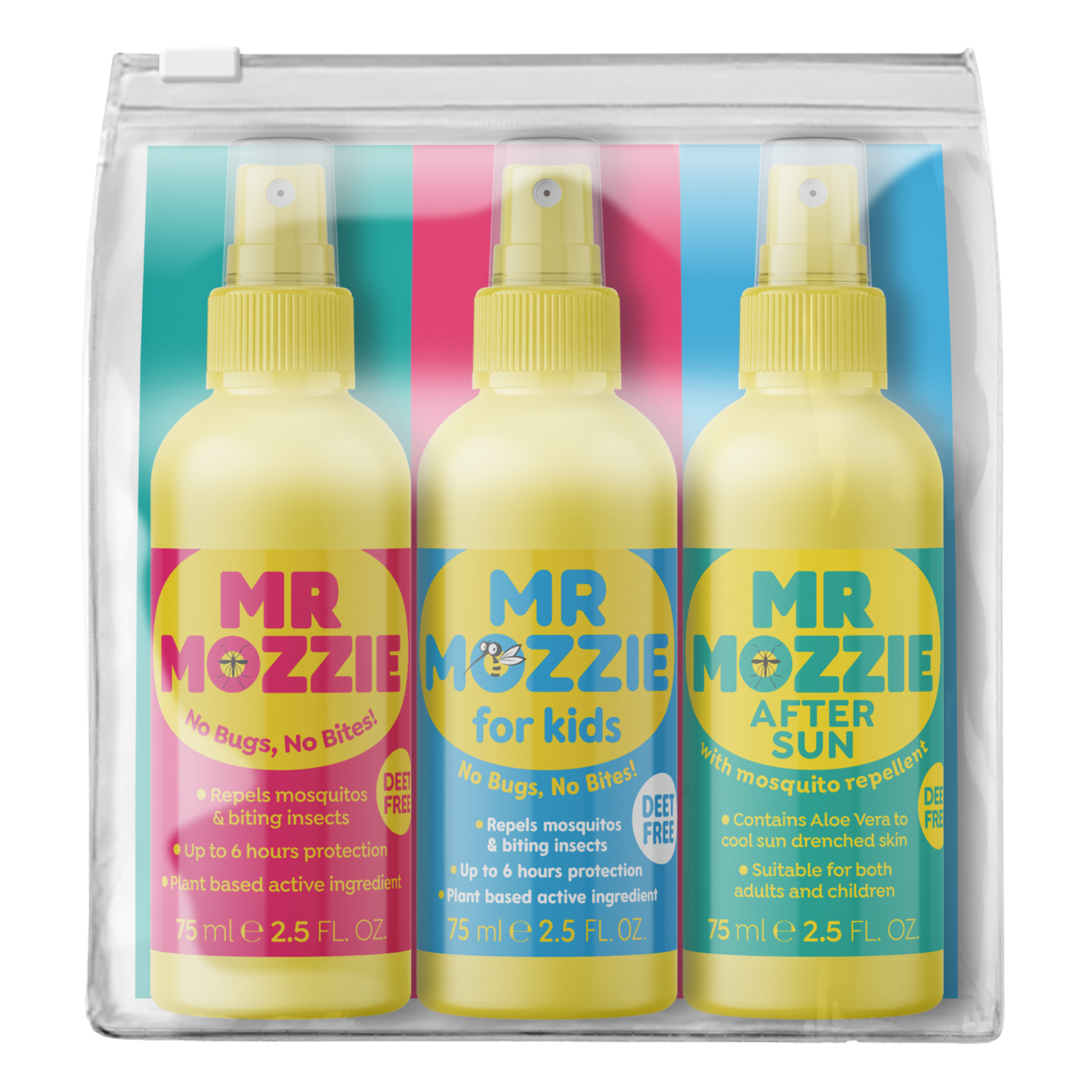 Mr Mozzie Travel Set 3 x 75ml