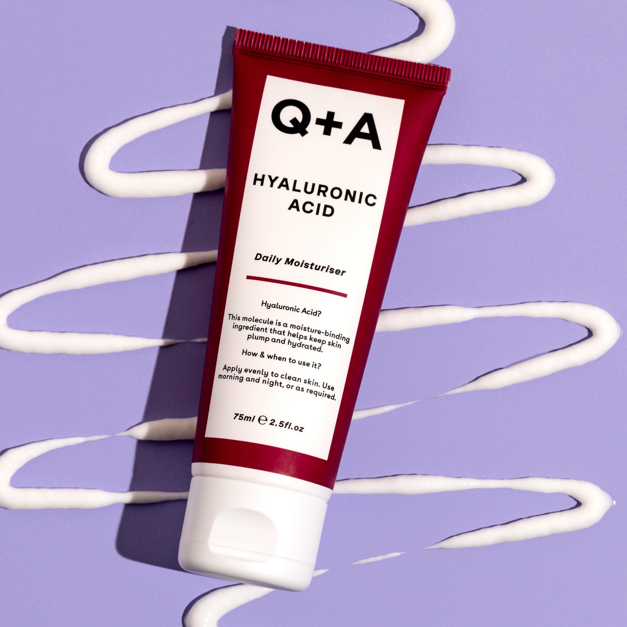 Q+A Hyaluronic Acid Daily Moisturiser 75ml