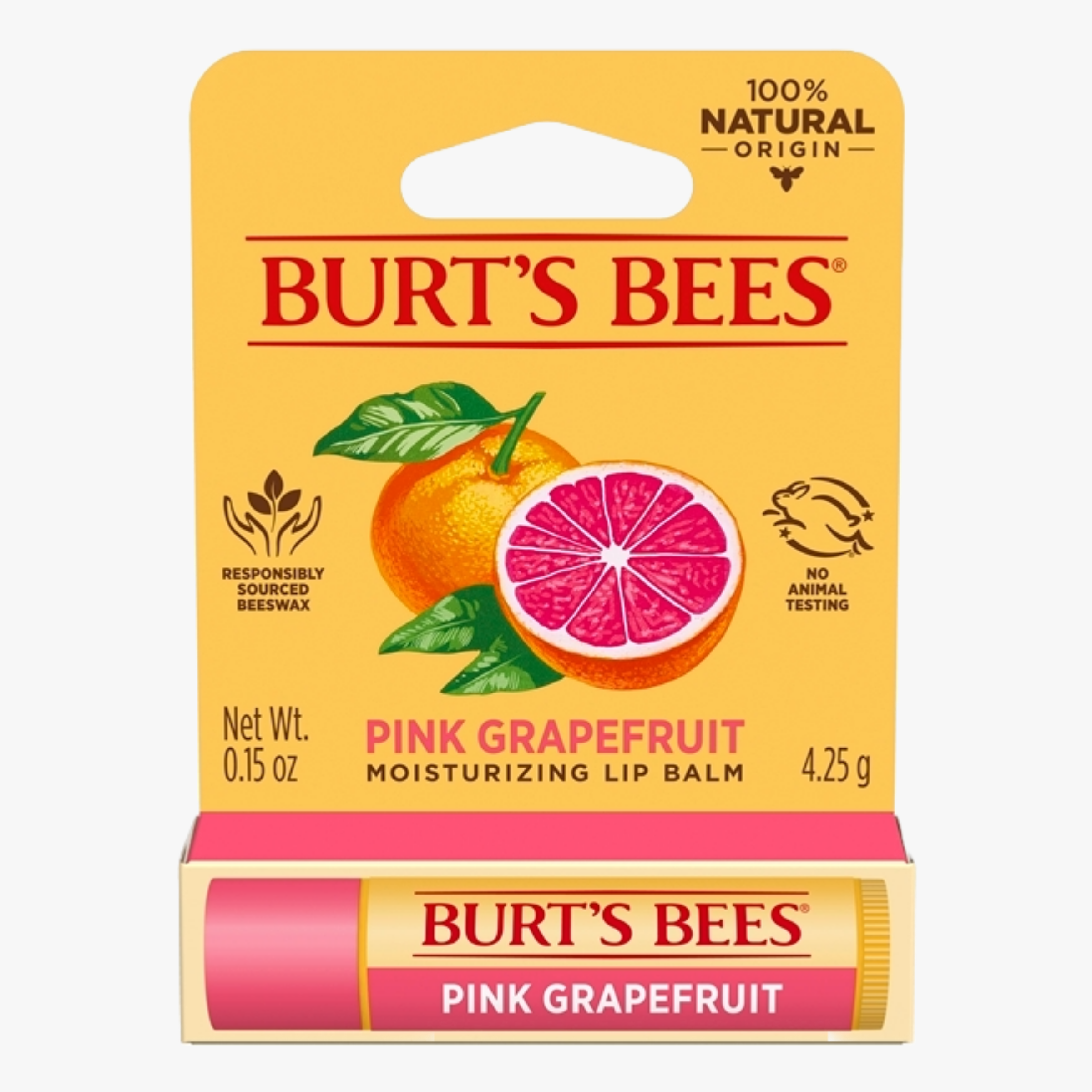 Burt's Bees Pink Grapefruit Lip Balm 4.25g