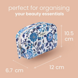 Cath Kidston Navy Carnation Make Up with Mirror