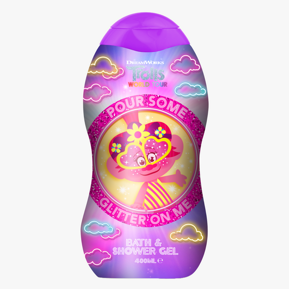 Trolls Bath & Shower Gel With Glitter 400ml