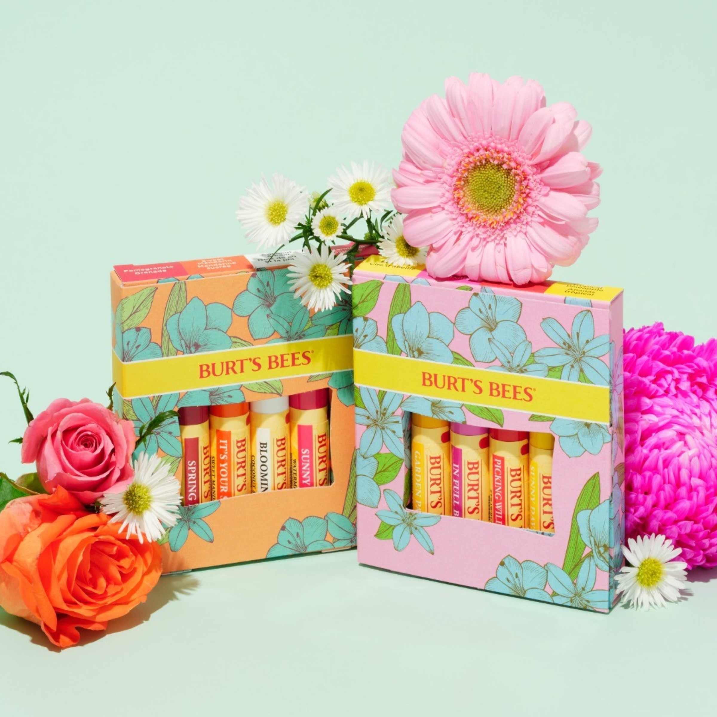 Burt's Bees In Full Bloom Lip Balm 4pk