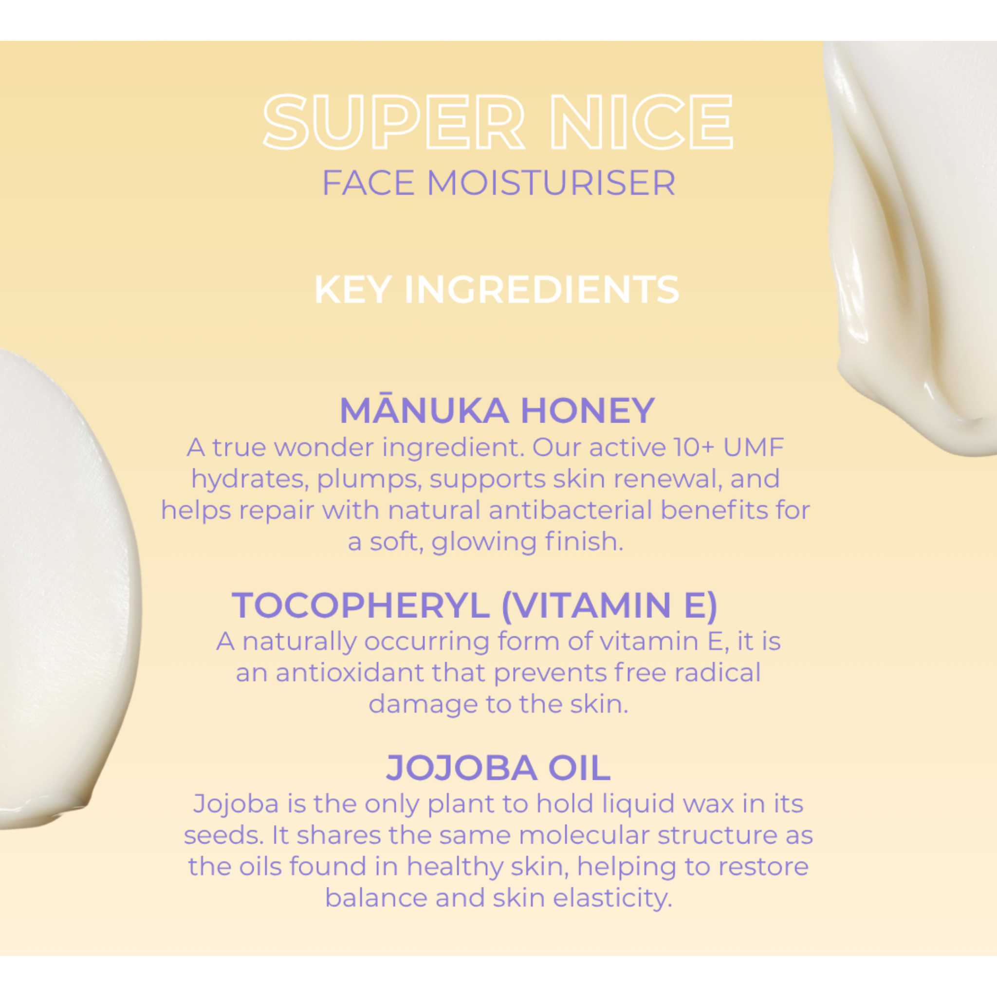 Evre Super Nice Mānuka Honey & Vitamin E Face Moisturiser