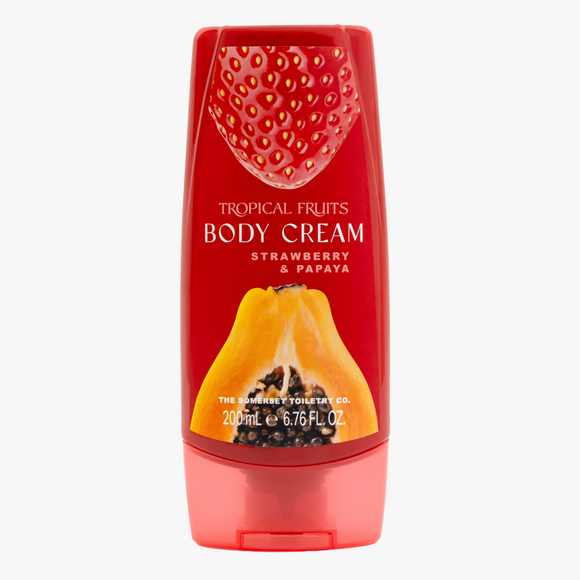 Tropical Fruits Strawberry & Papaya Body Cream 200ml