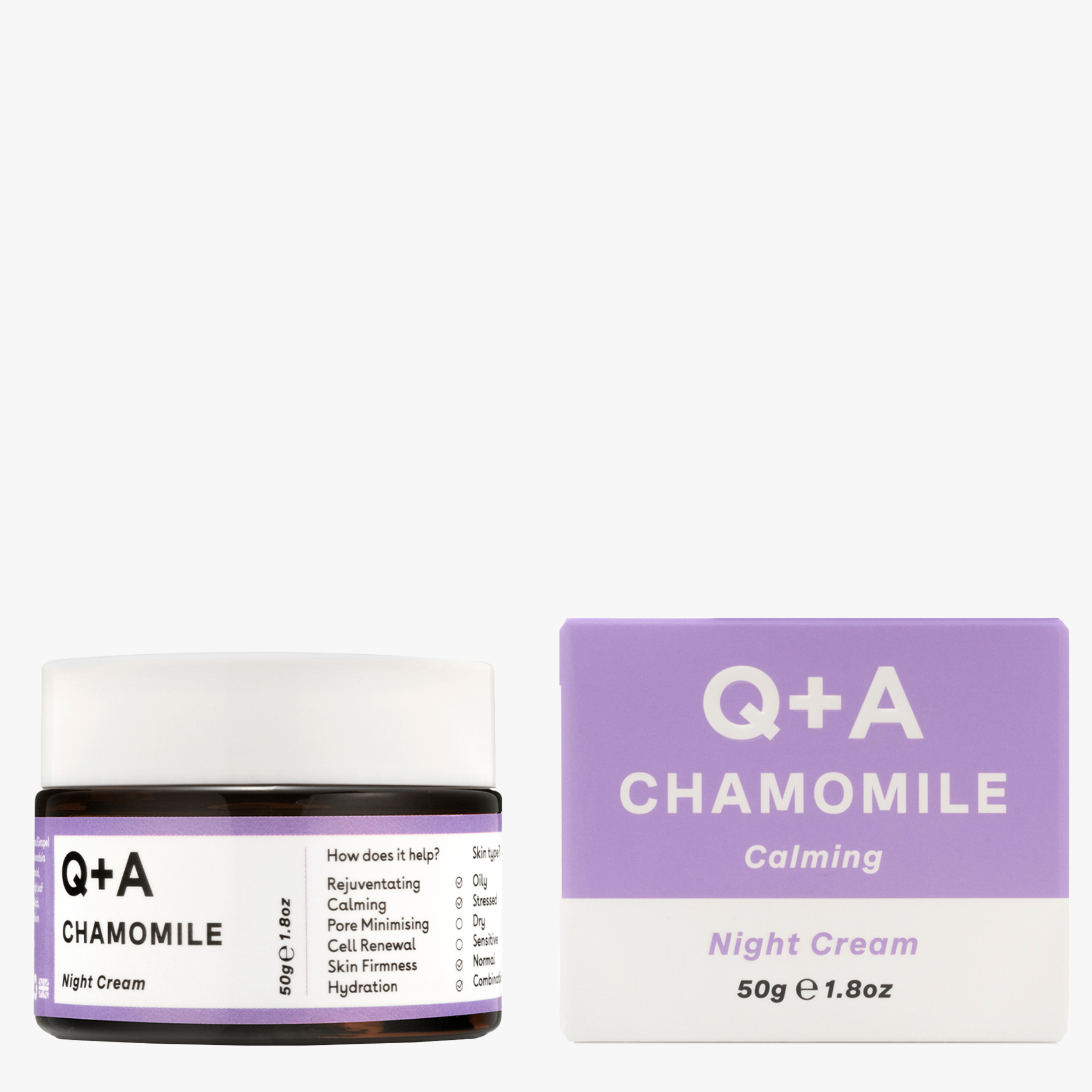 Q+A Chamomile Night Cream 50g