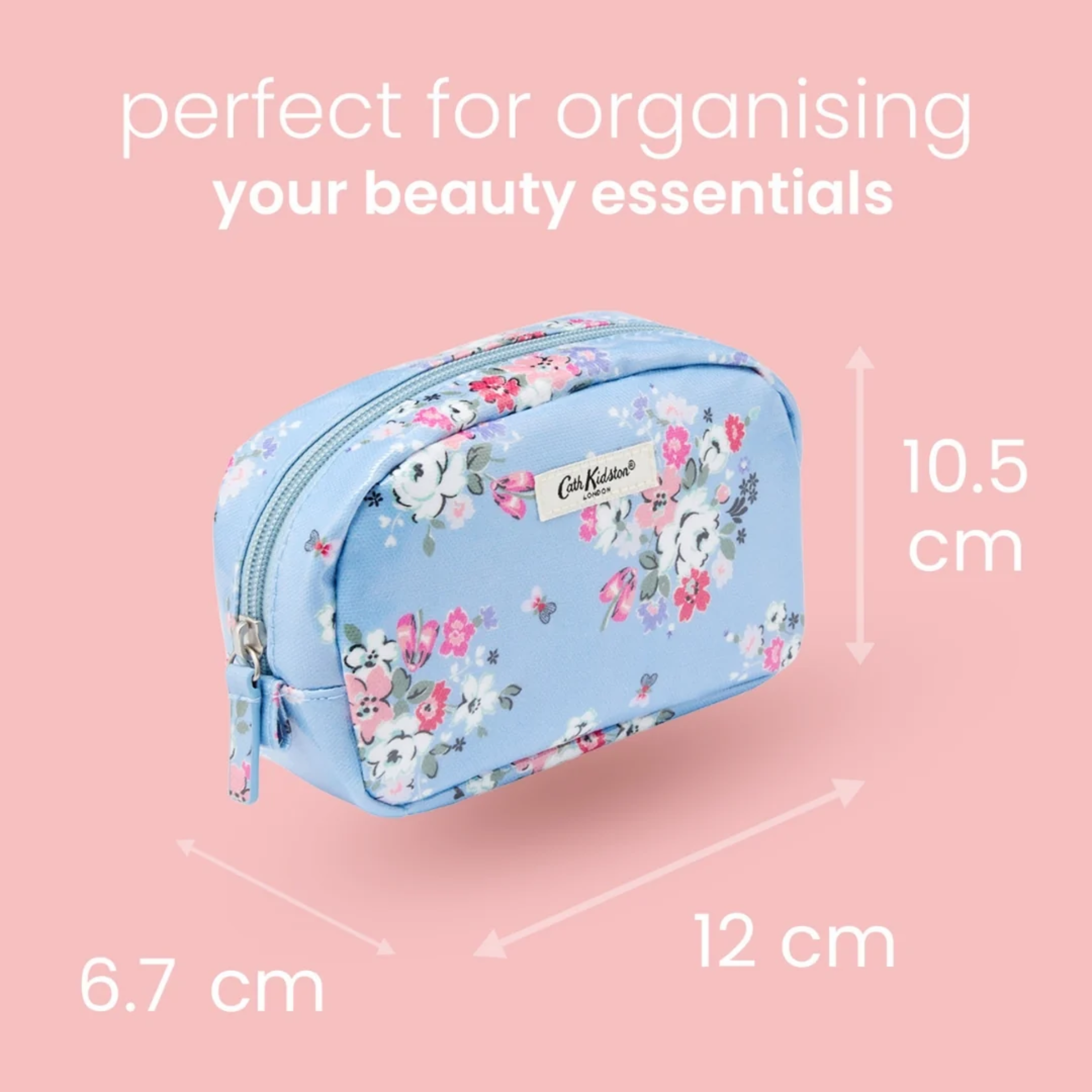 Cath Kidston Clifton Rose Make Up Bag with Mirror