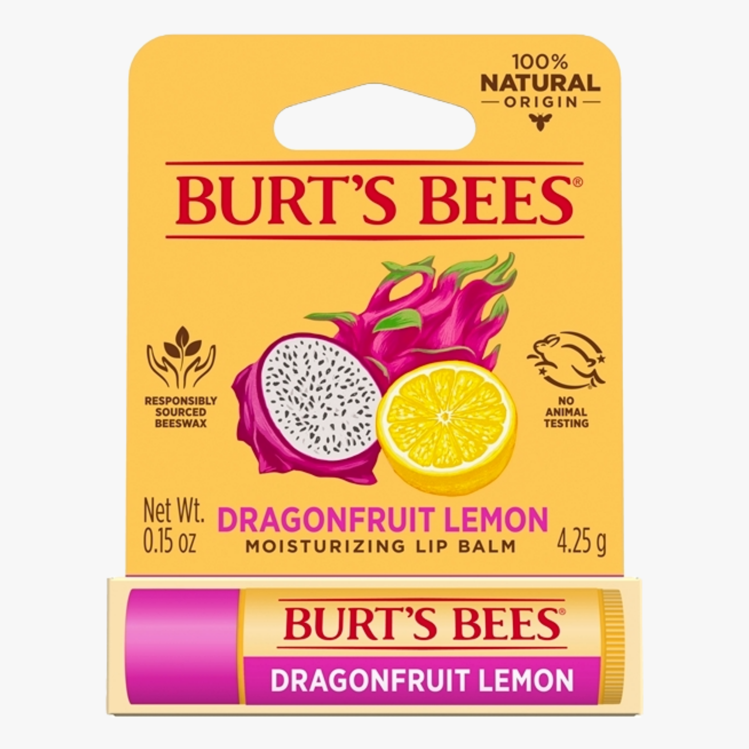 Burt's Bees Dragonfruit Lemon Lip Balm 4.25g