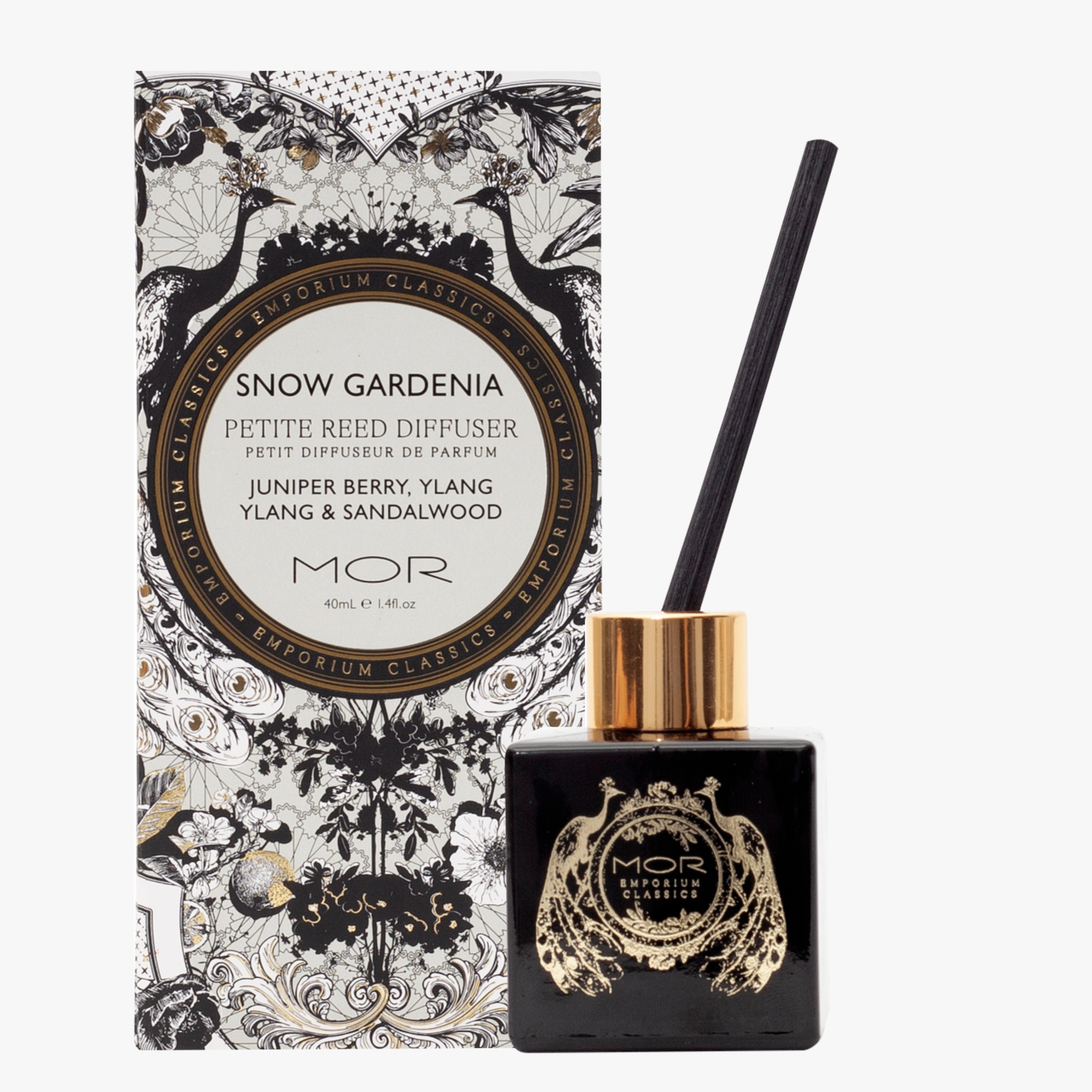 MOR Emporium Classics Snow Gardenia Petite Reed Diffuser 40ml