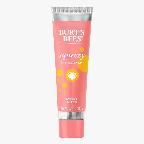 Burt's Bees Squeezy Tinted Lip Balm Sweet Peach 12.1g