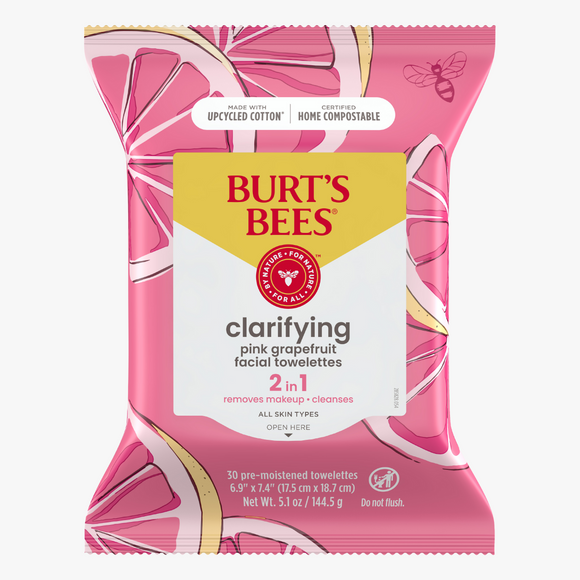 Burt's Bees Pink Grapefruit Facial Cleansing Towelettes