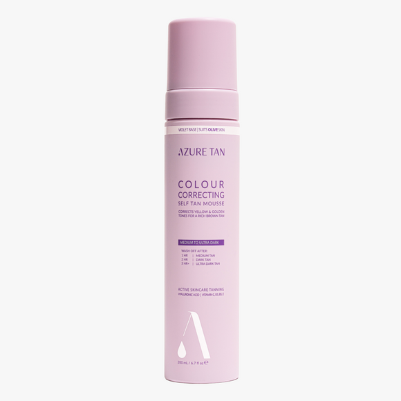 Azure Tan Self Tan Mousse Medium to Ultra Dark (Violet Base) 200ml