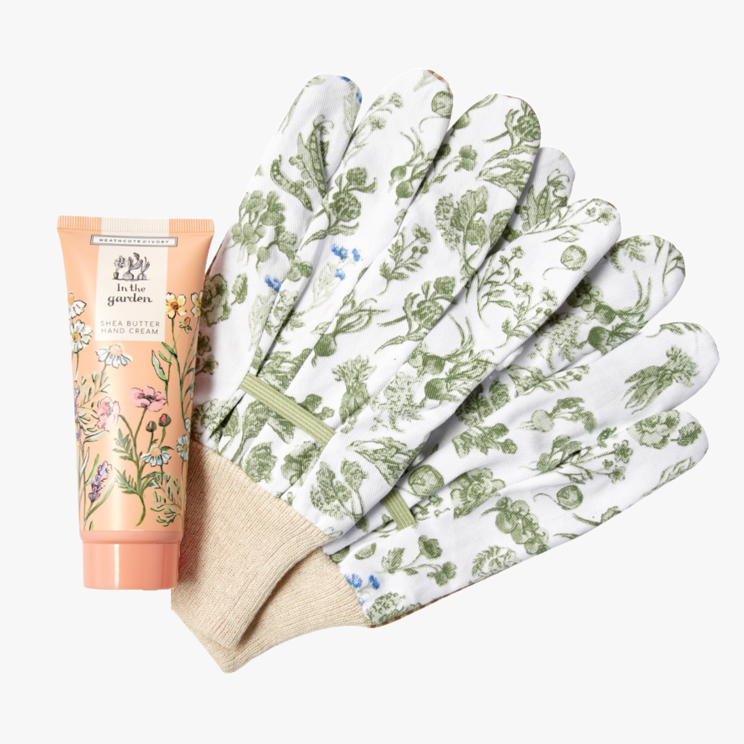 Heathcote & Ivory In The Garden Gloves & Hand Cream Set 100ml