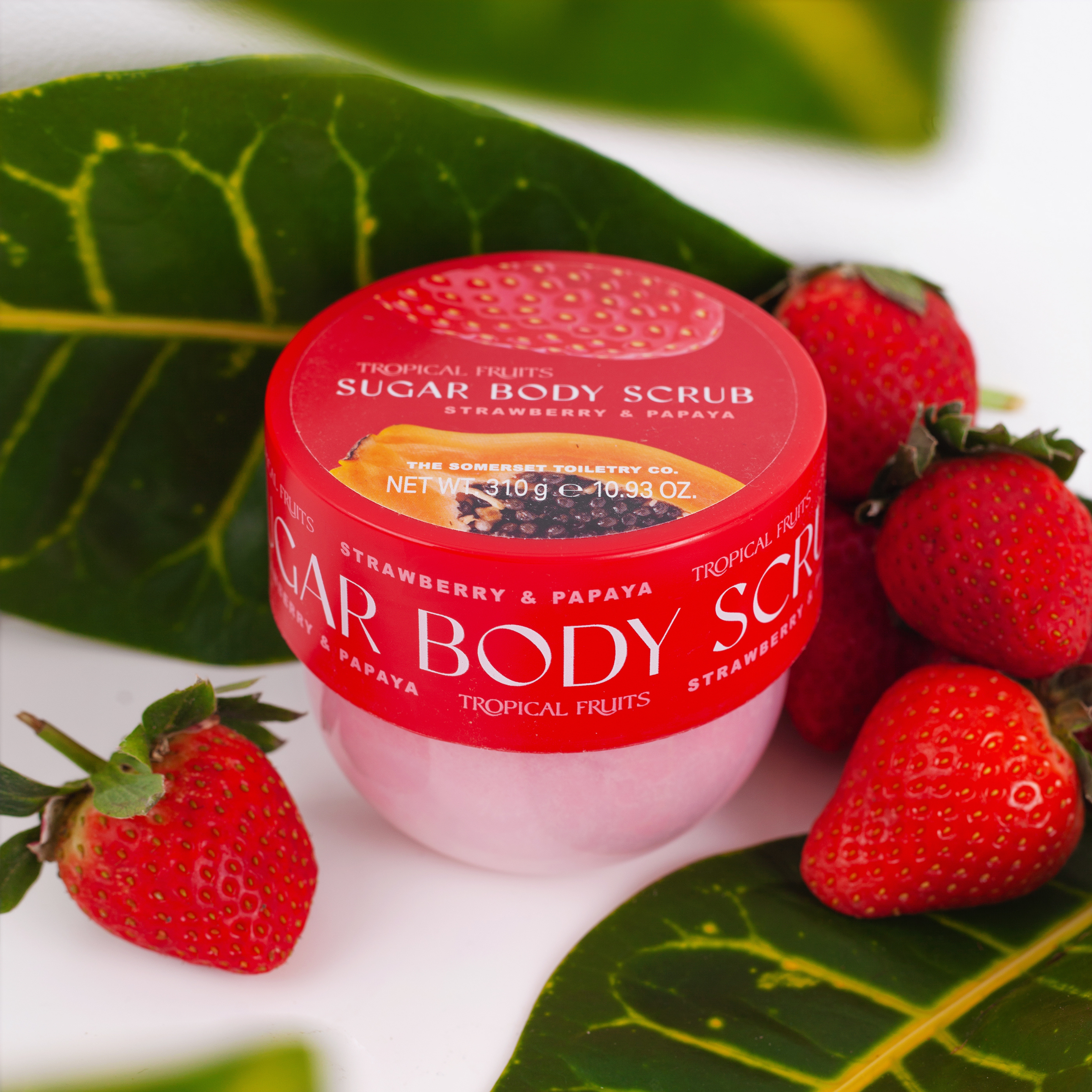 Tropical Fruit Strawberry & Papaya Sugar Scrub 310g