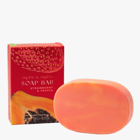 Tropical Fruits Strawberry & Papaya Soap 150g