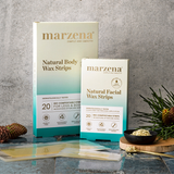 Marzena Natural Facial Wax Strips with Hemp Oil