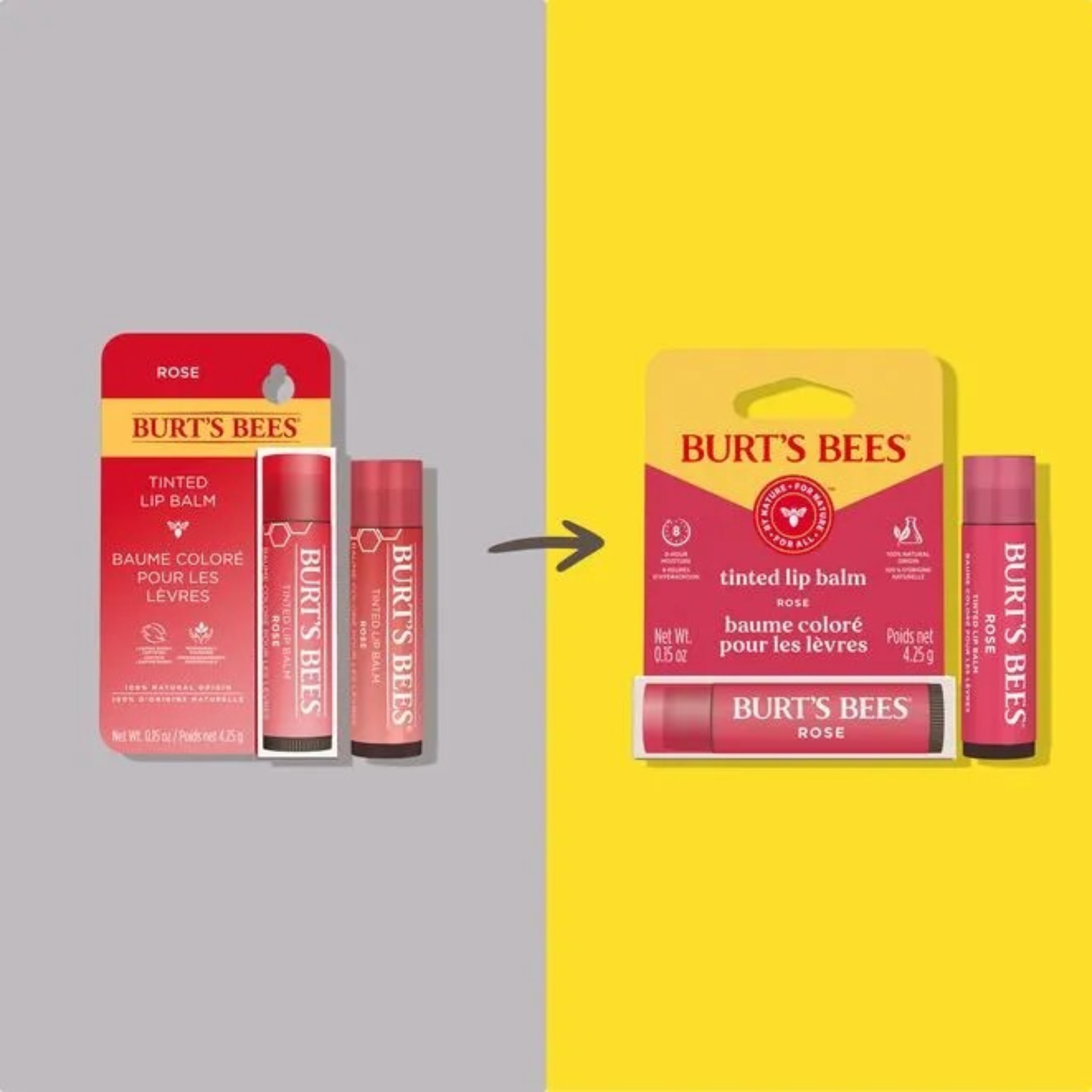 Burt's Bees Tinted Lip Balm Rose