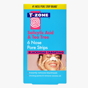 T-Zone Salicylic Acid & Tea Tree Nose Pore Strips 6 Pack