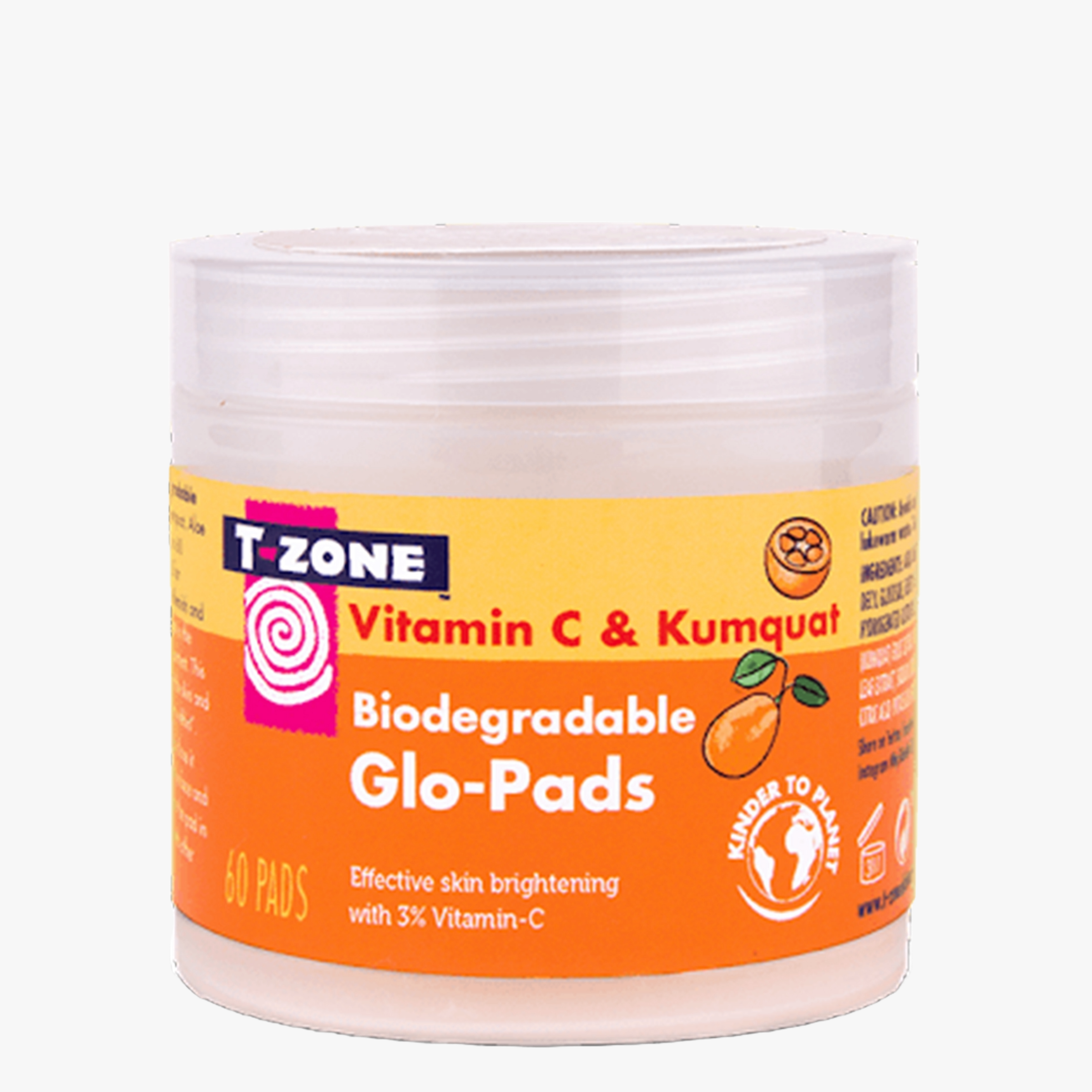 T-Zone Vitamin C & Kumquat Biodegradable Glo-Pads (60)