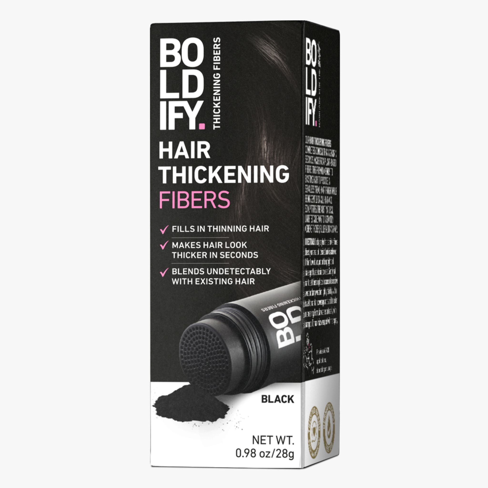 Boldify Hair Fibres Black 28g