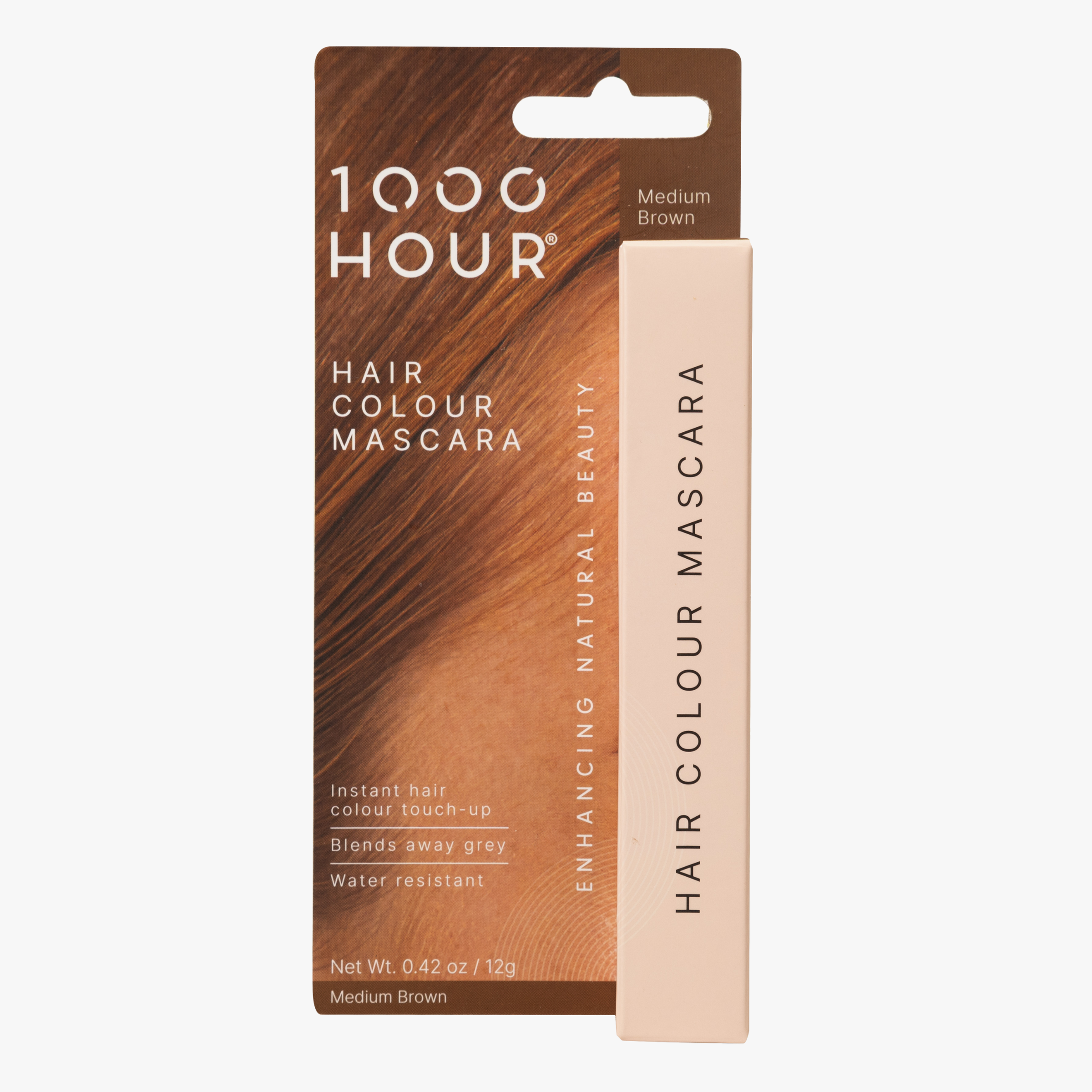 1000 Hour Hair Colour Mascara Medium Brown 12ml