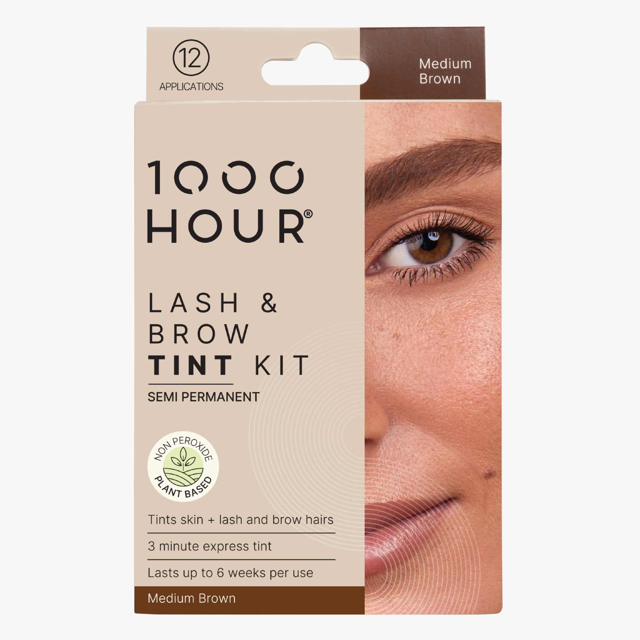 1000 Hour Lash & Brow Tint Kit Medium Brown