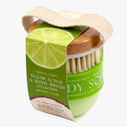 Tropical Fruit Coconut & Lime Body Scrub & Brush Set 150g