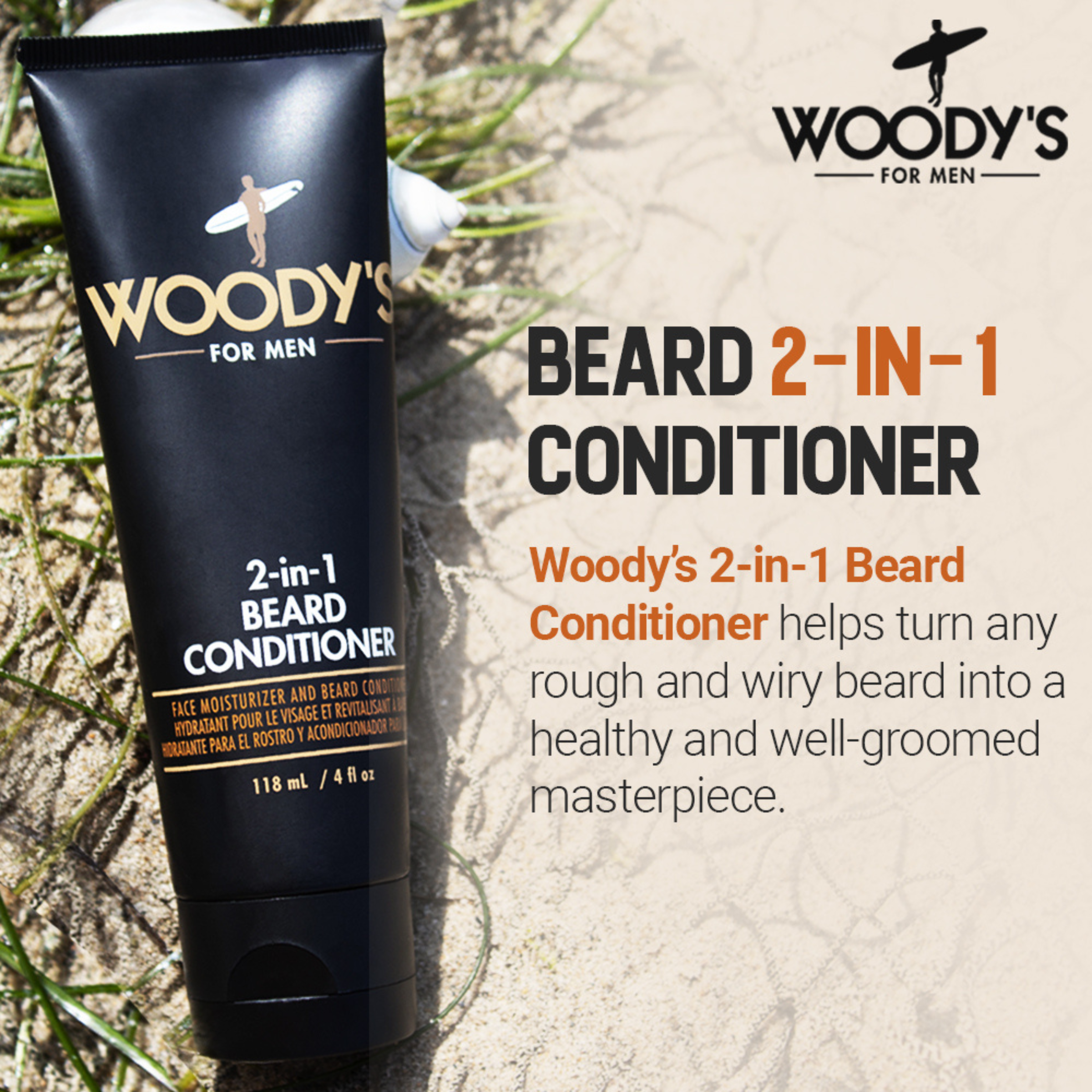 Woody's 2-in-1 Beard Conditioner 118ml