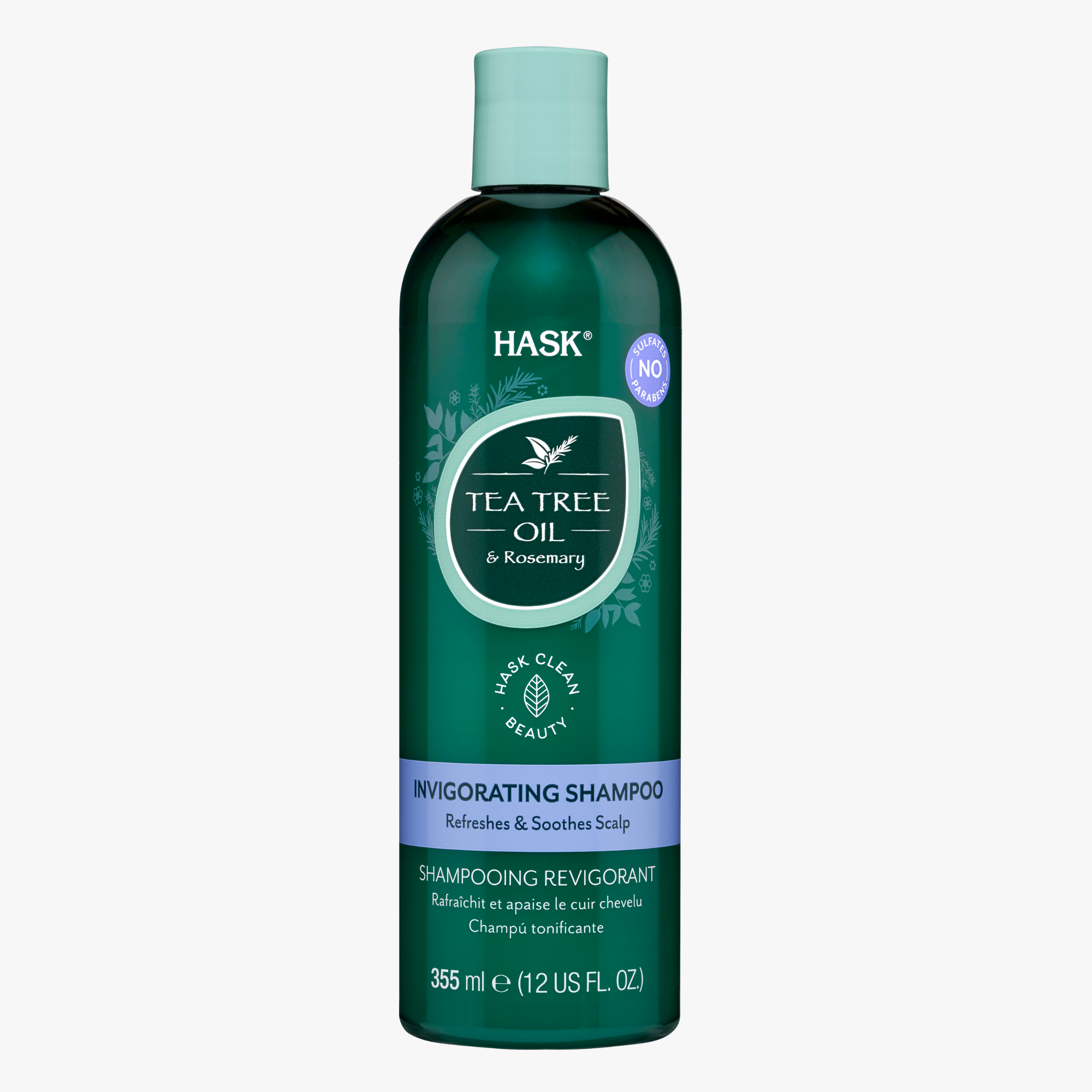 Hask Tea Tree Oil & Rosemary Invigorating Shampoo 355ml