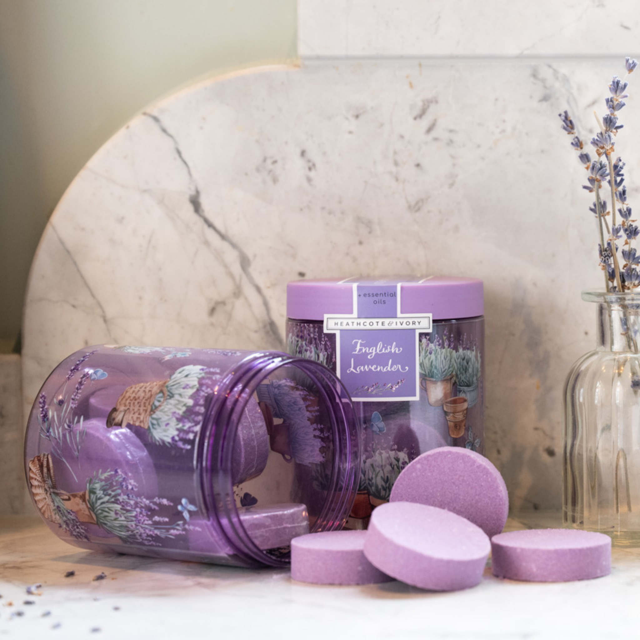 Heathcote & Ivory English Lavender Shower Steamers 10 Pack