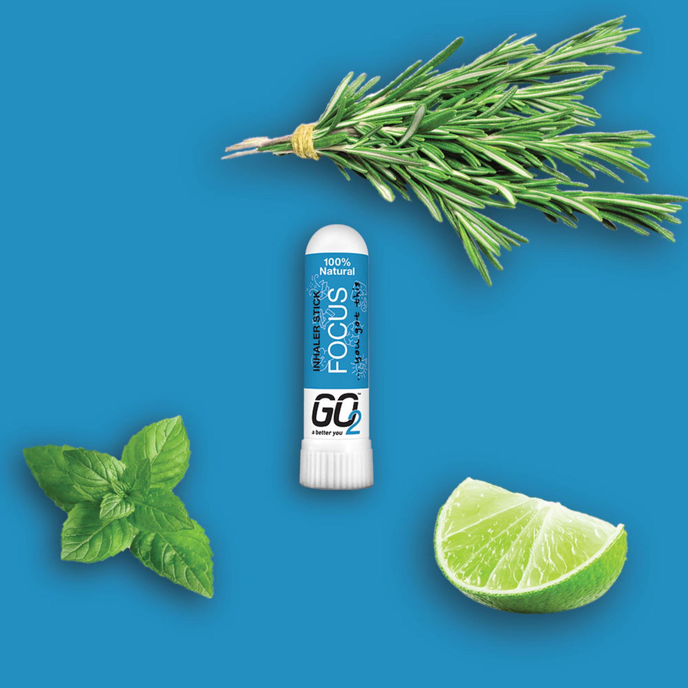 GO2 Essential Oil Focus Inhaler Stick 1ml