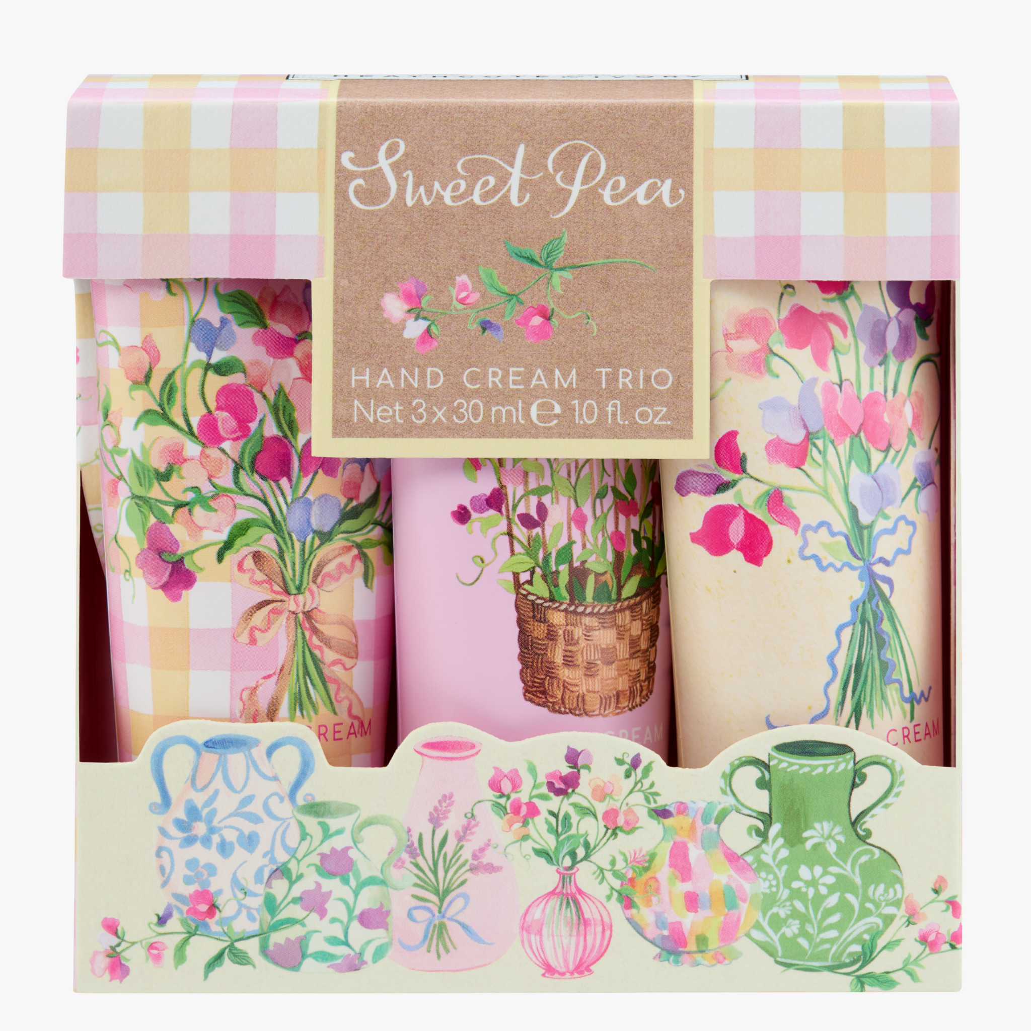 Heathcote & Ivory Sweet Pea Hand Cream Trio
