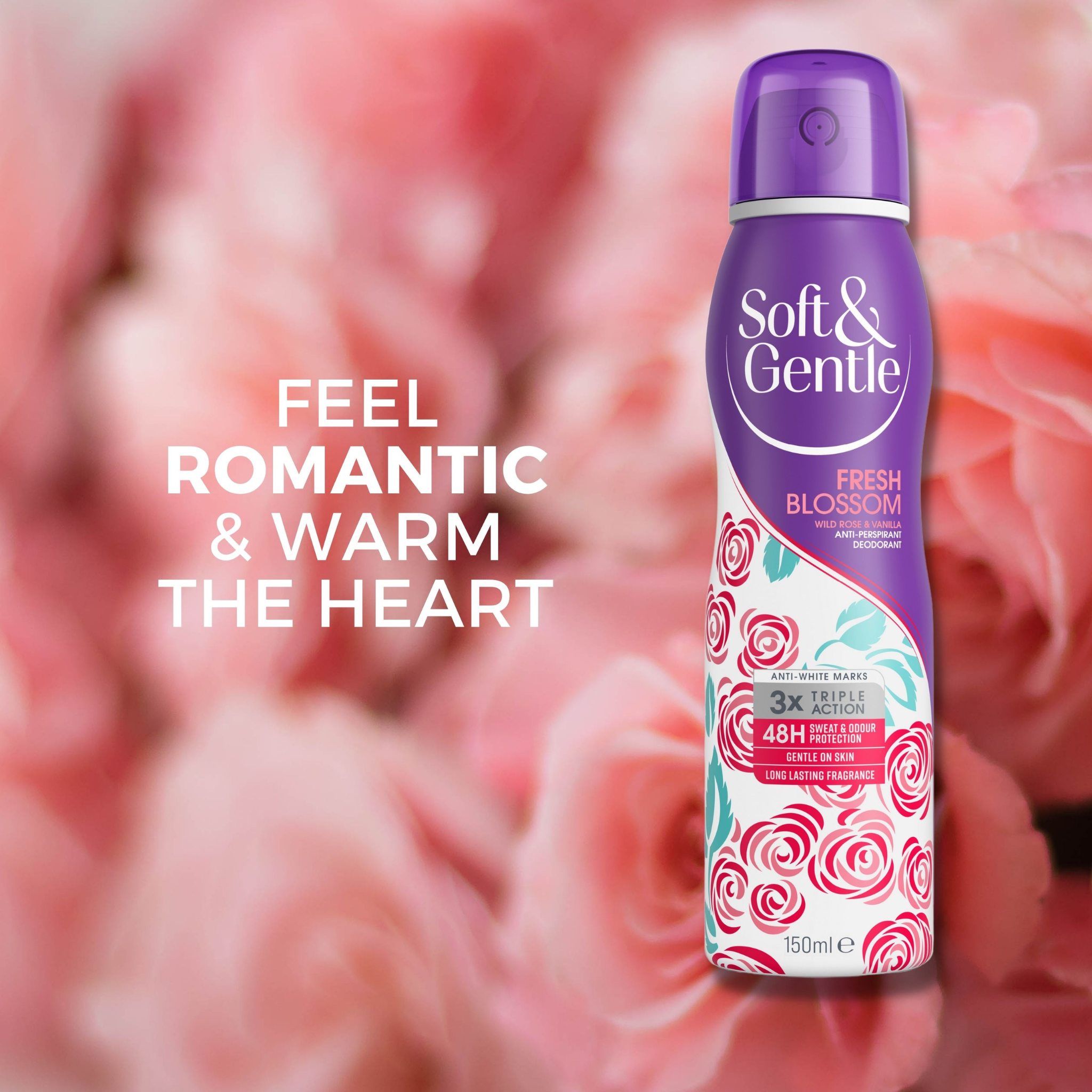 Soft & Gentle Anti-Perspirant Spray Fresh Blossom 50ml