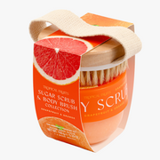 Tropical Fruit Orange & Grapefruit Body Scrub & Brush Set 150g