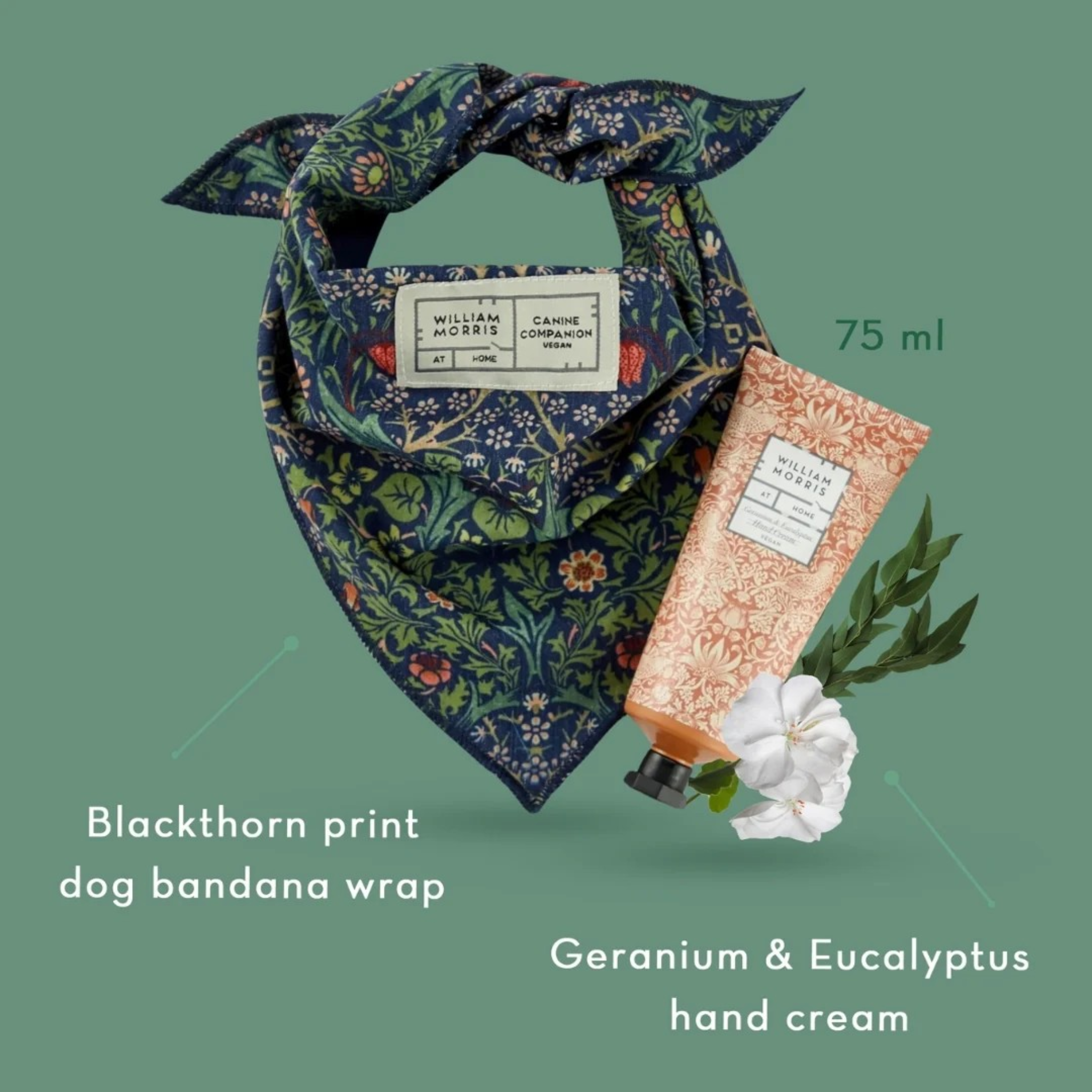Heathcote & Ivory Canine Companion Dog Bandana and Hand Cream Gift