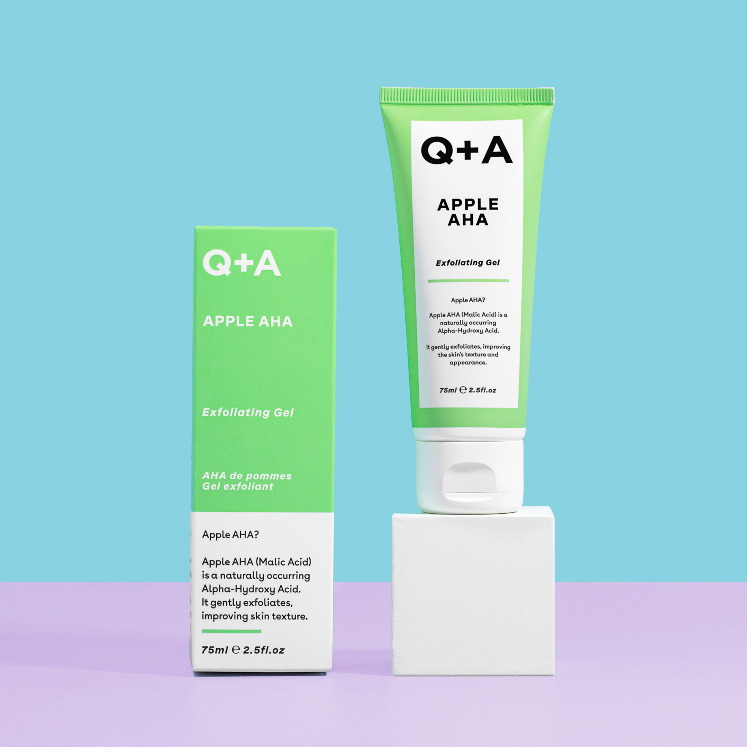 Q+A Apple AHA Exfoliating Gel 75ml